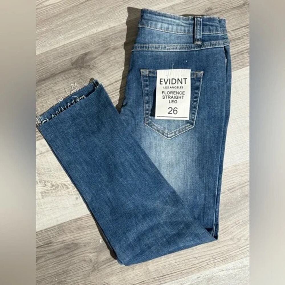 Anthropologie-NWT- EVIDNT Florence‎ Straight Leg Jean Sz:25,26 SOLD OUT ON LINE - Picture 3 of 5